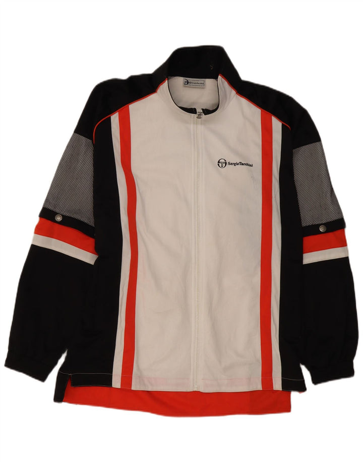 SERGIO TACCHINI Mens Tracksuit Top Jacket IT 52 Large White Colourblock