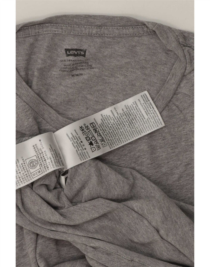 Levi's Mens T-Shirt Top Medium Grey Flecked Cotton