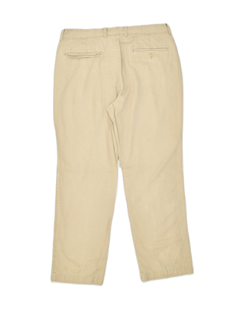 J. CREW Mens Straight Chino Trousers W34 L29 Beige Cotton | Vintage | Thrift | Second-Hand | Used Clothing | Messina Hembry 