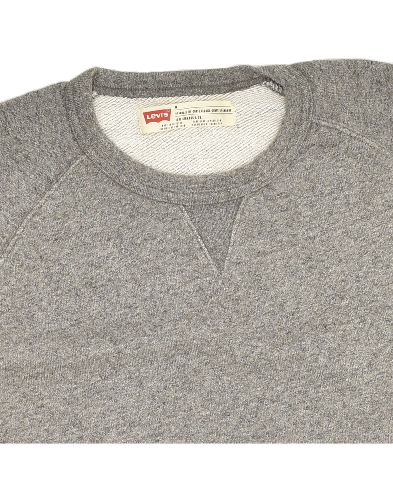 LEVI'S Mens Standard Fit Sweatshirt Jumper Medium Grey Cotton | Vintage Levi's | Thrift | Second-Hand Levi's | Used Clothing | Messina Hembry 