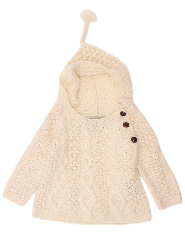 Aran Sweater Market Baby Boys Boat Neck Jumper 18-24 Months Large Off White