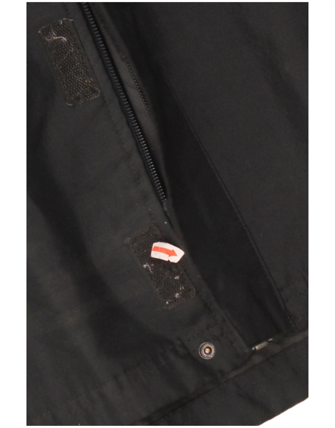 NIKE Boys Hooded Rain Jacket 12-13 Years Large Black Colourblock Polyester