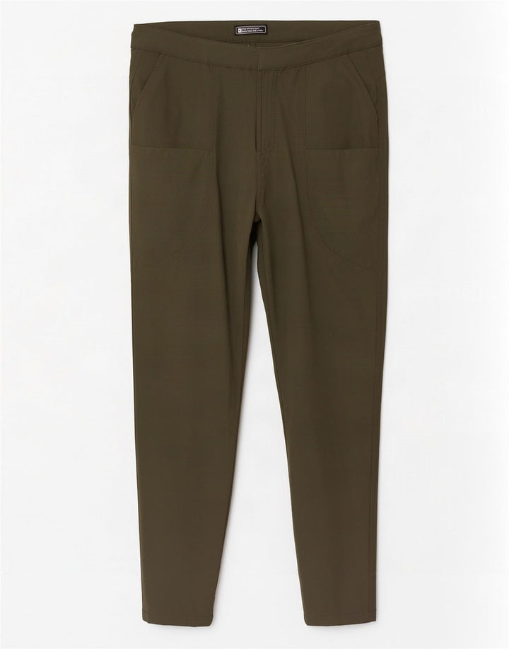 Mountain Warehouse Mens Slim Cargo Trousers W30 L28 Khaki Polyamide