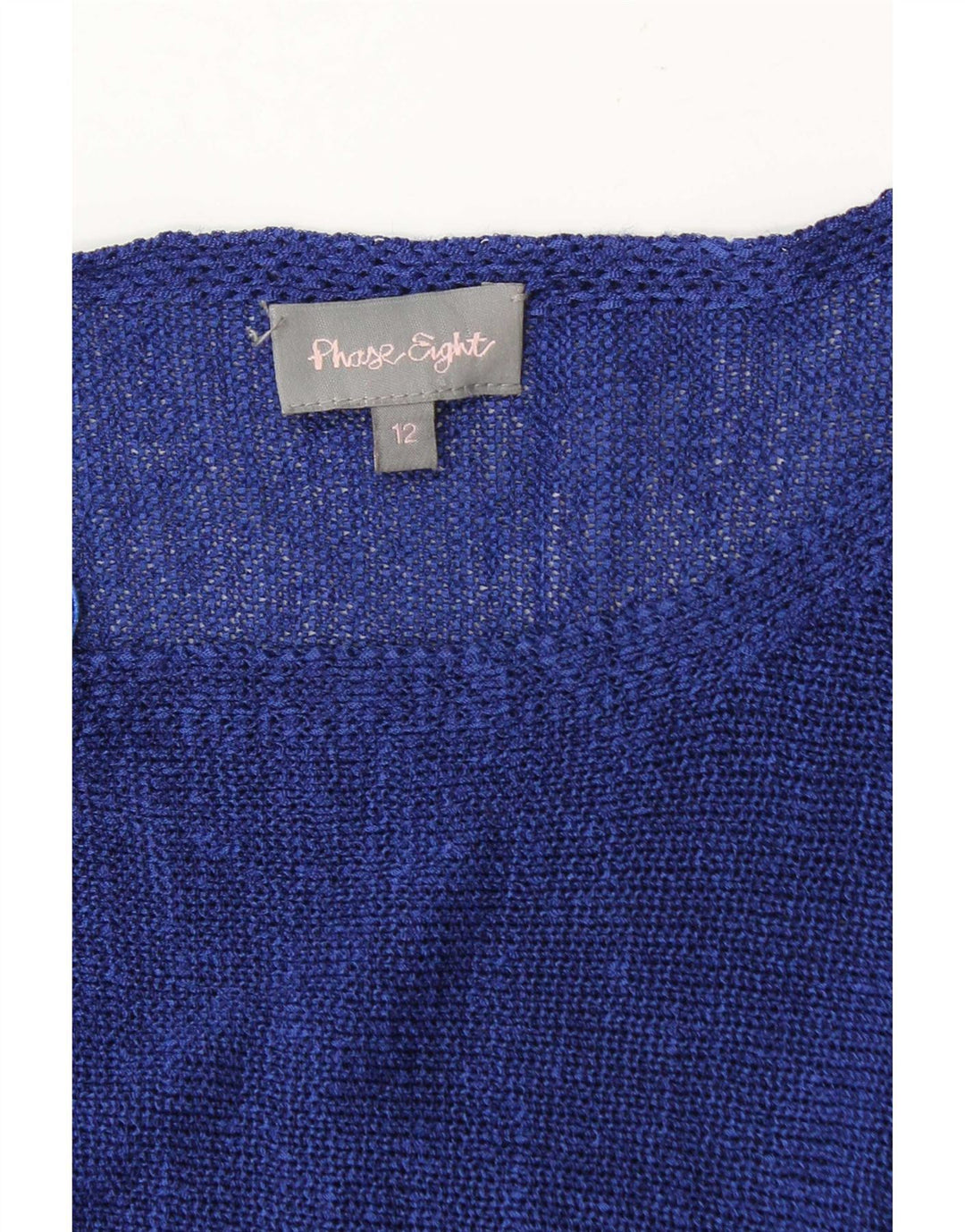 Phase Eight Womens Boat Neck Jumper Sweater UK 12 Medium Navy Blue