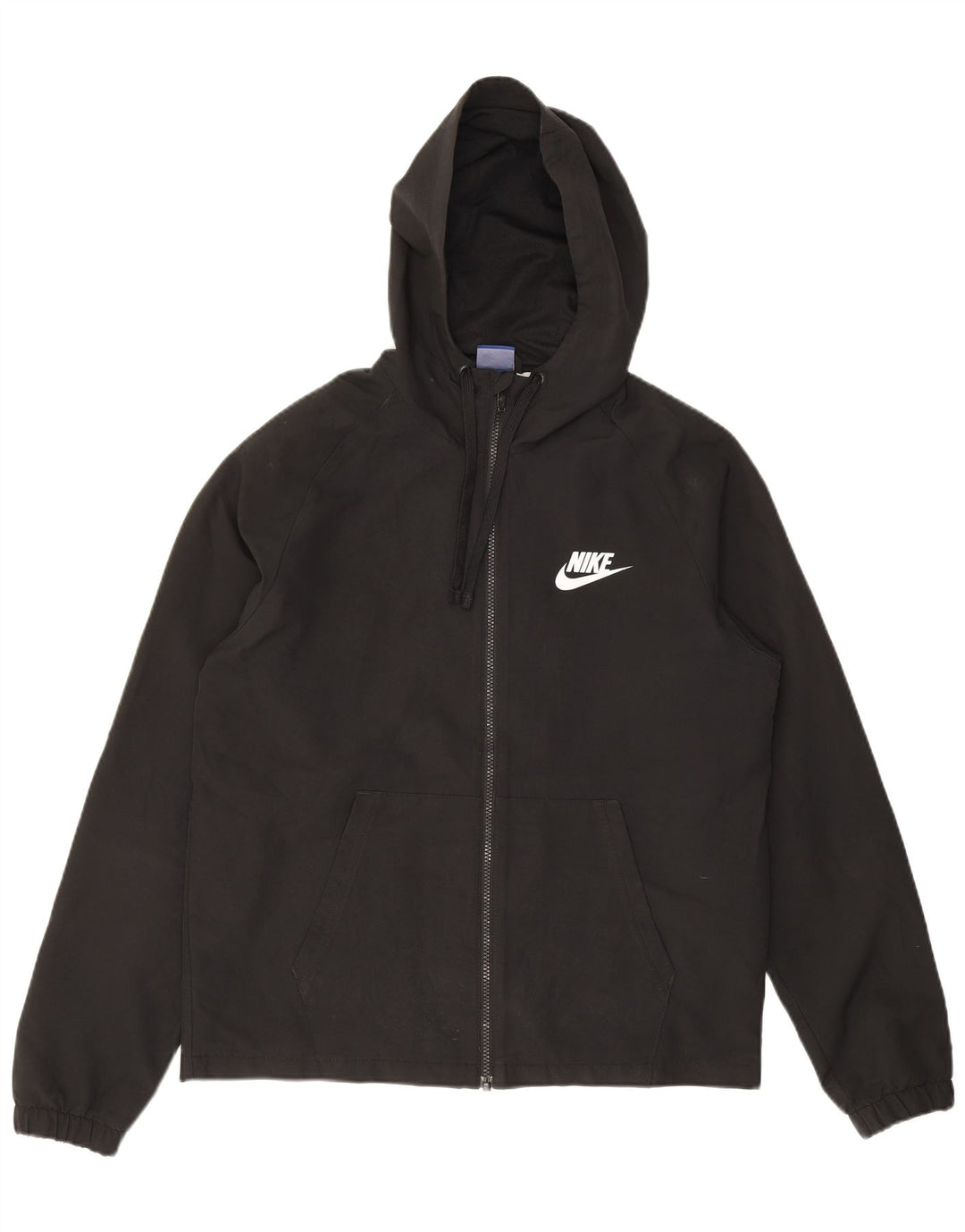 Nike Mens Hooded Tracksuit Top Jacket Medium Black Polyester