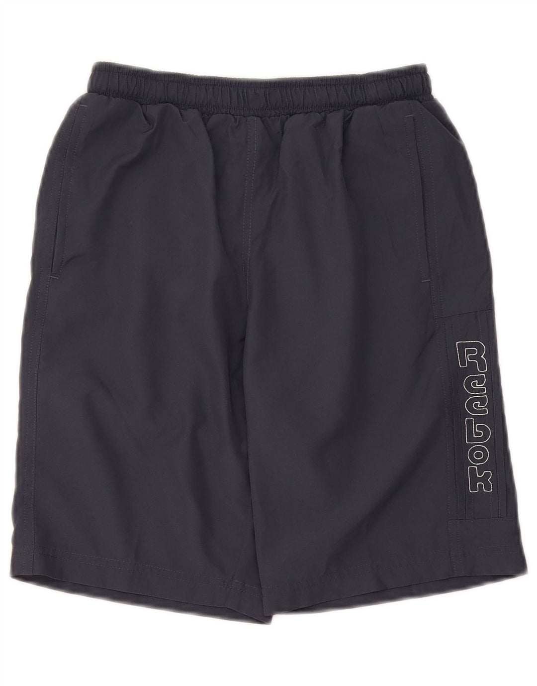 Reebok Boys Classic Graphic Sport Shorts 9-10 Years Grey Polyester