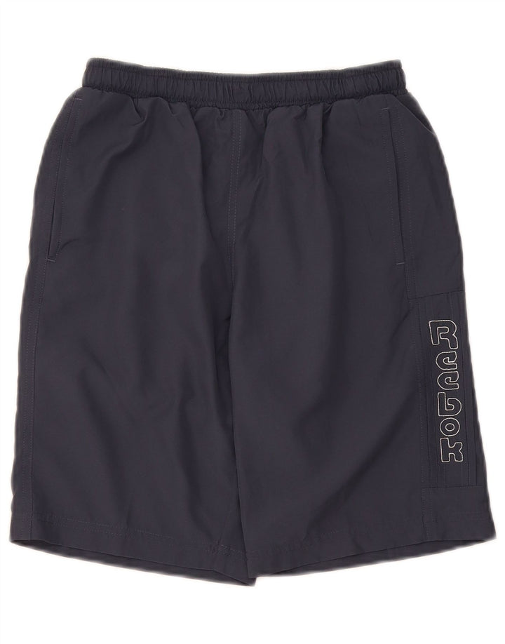 Reebok Boys Classic Graphic Sport Shorts 9-10 Years Grey Polyester