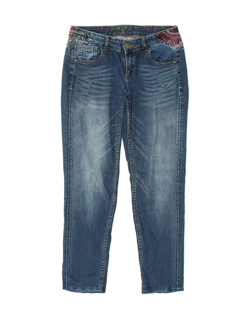 DESIGUAL Womens Slim Jeans W30 L27 Blue | Vintage Desigual | Thrift | Second-Hand Desigual | Used Clothing | Messina Hembry 