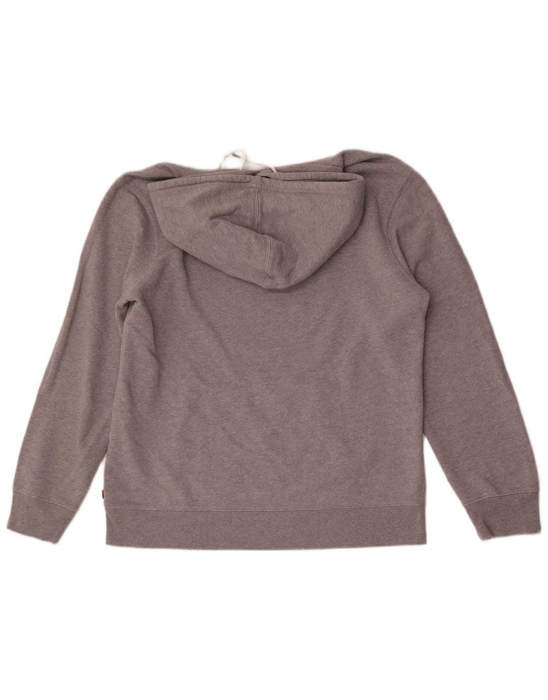 Levi's Mens Graphic Hoodie Jumper Large Grey Cotton