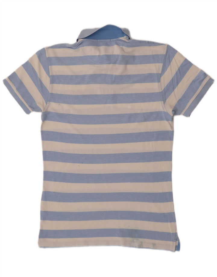 Gant Mens Polo Shirt Medium Blue Striped