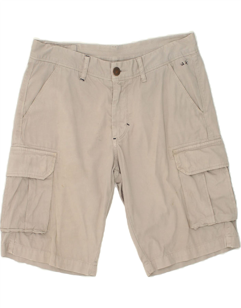 SUN68 Mens Cargo Shorts W32 Medium Grey Cotton | Vintage Sun68 | Thrift | Second-Hand Sun68 | Used Clothing | Messina Hembry 