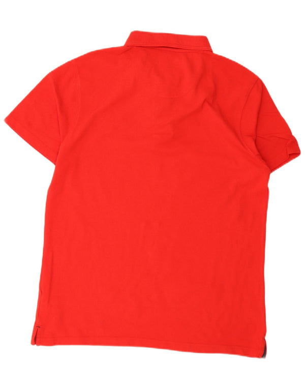 Weird Fish Mens Polo Shirt Large Red Cotton