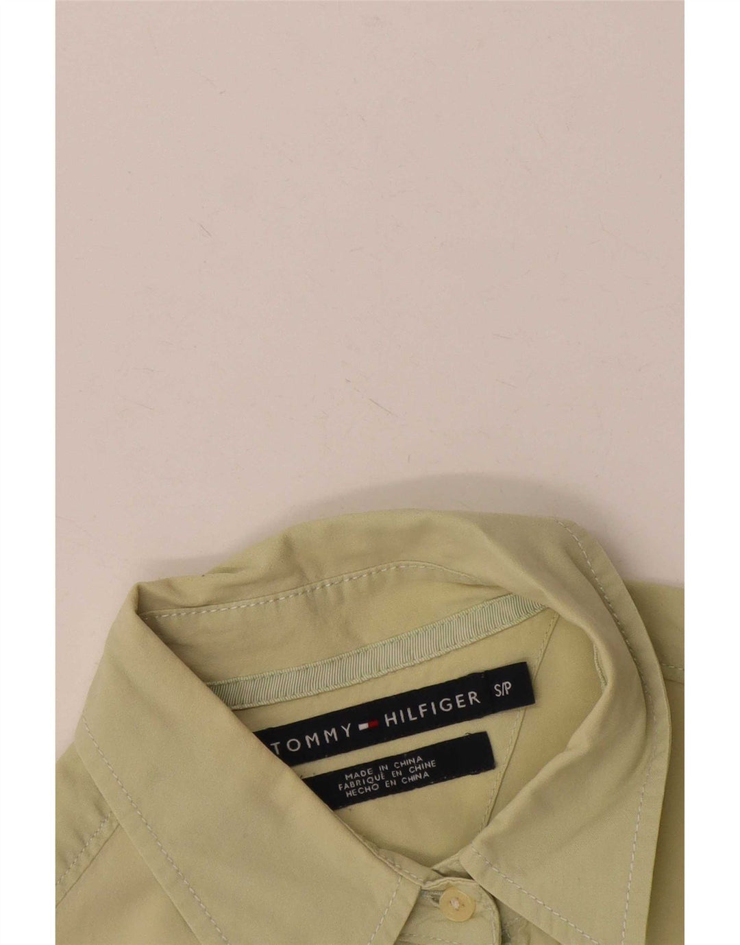 Tommy Hilfiger Womens Shirt UK 10 Small Yellow