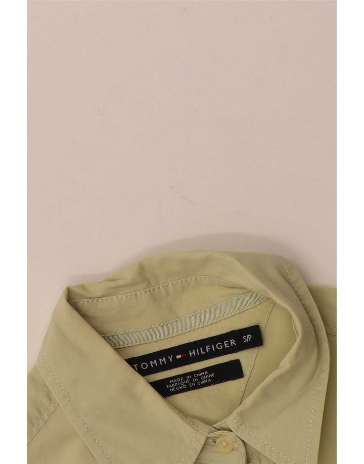 Tommy Hilfiger Womens Shirt UK 10 Small Yellow
