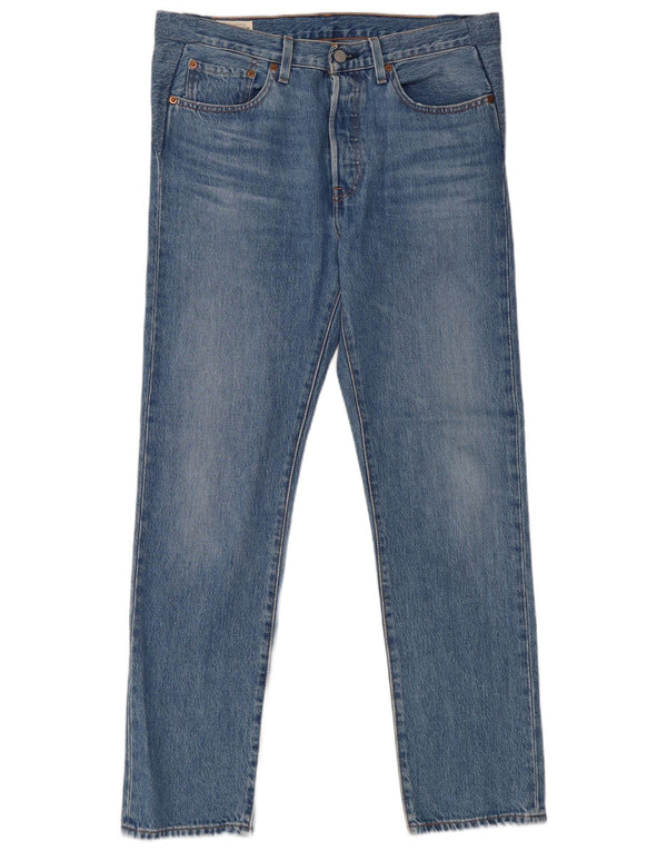 Levi's Mens 501 Straight Jeans W27 L30 Blue Cotton