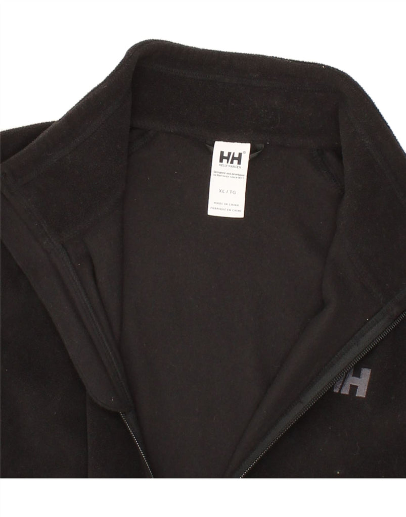 HELLY HANSEN Mens Fleece Jacket UK 42 XL Black Polyester Vintage Helly Hansen and Second-Hand Helly Hansen from Messina Hembry 