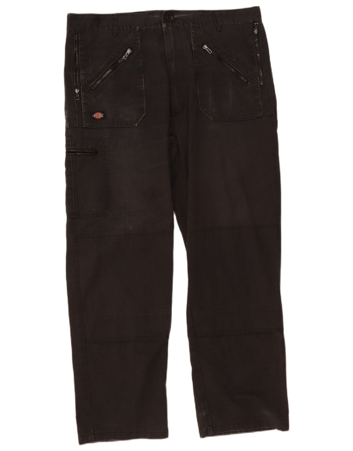 Dickies Mens Straight Cargo Trousers W40 L30 Black