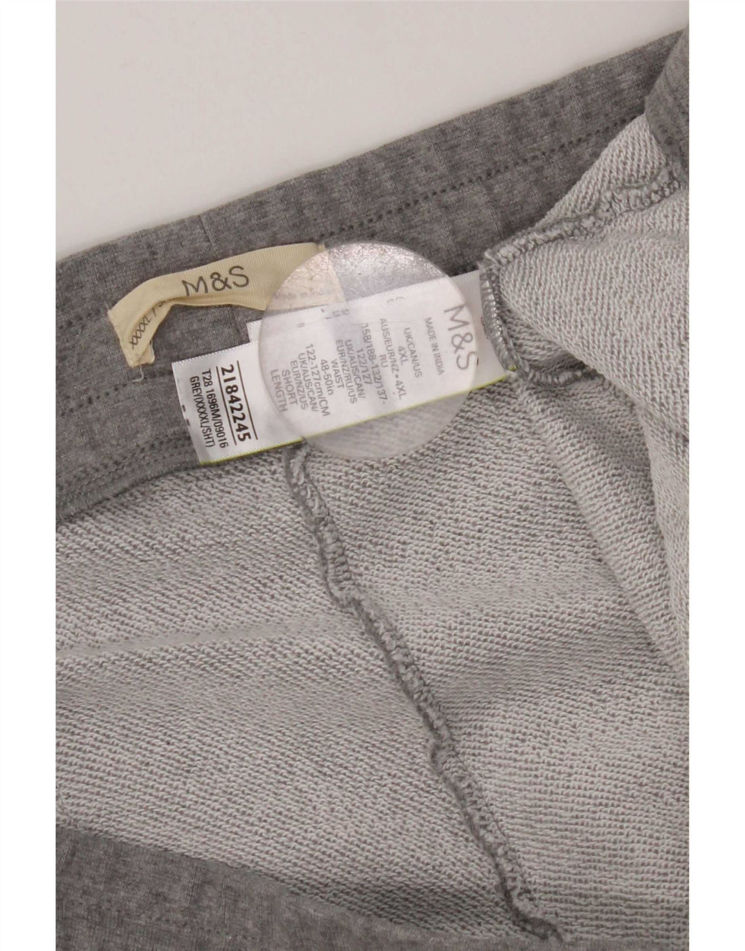 Marks & Spencer Mens Tracksuit Trousers 4XL Grey Cotton