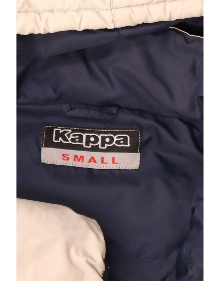 Kappa Mens Hooded Padded Jacket UK 36 Small Off White Polyamide