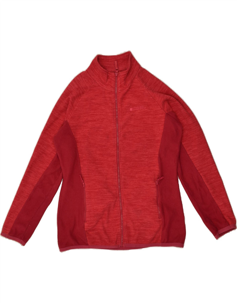 MOUNTAIN WAREHOUSE Womens Fleece Jacket UK 12 Medium Red Colourblock | Vintage Mountain Warehouse | Thrift | Second-Hand Mountain Warehouse | Used Clothing | Messina Hembry 