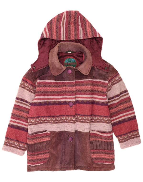 Henri Rossi Womens Windbreaker Jacket EU 42 Large Multicoloured Leather