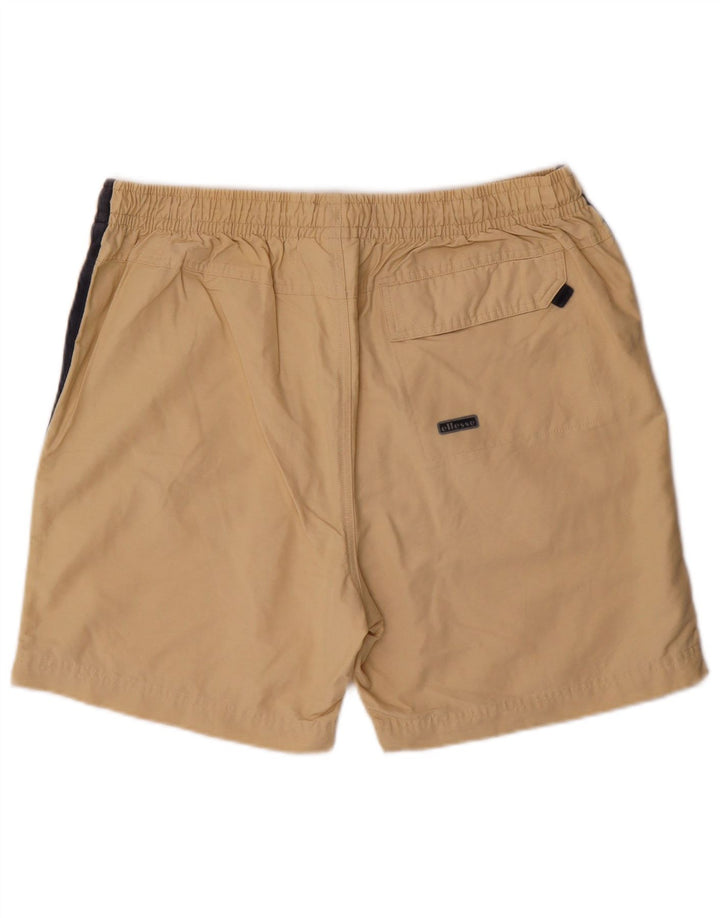 Ellesse Mens Sport Shorts Large  Beige Colourblock Cotton