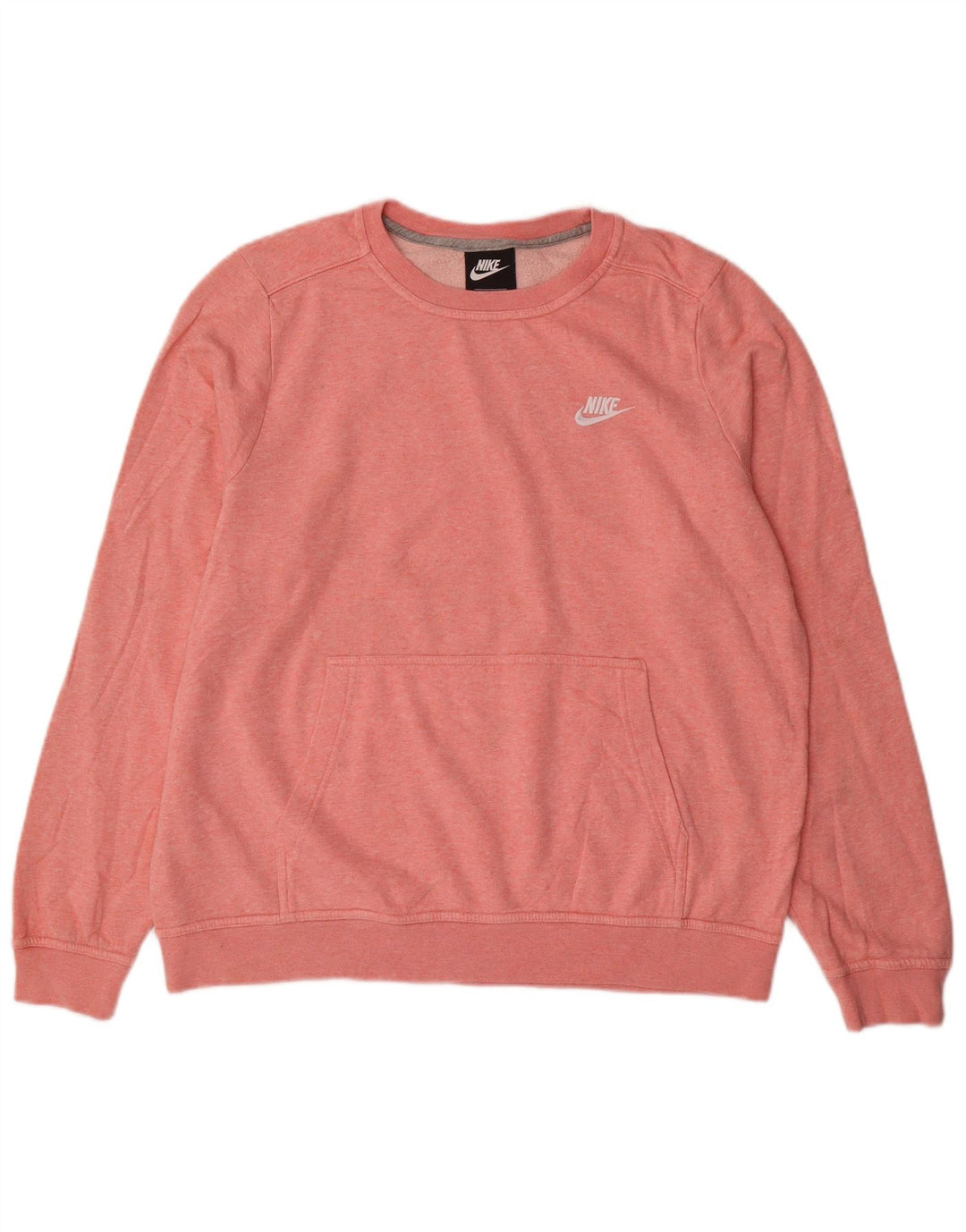 Nike Womens Sweatshirt Jumper UK 16 Large Pink Flecked