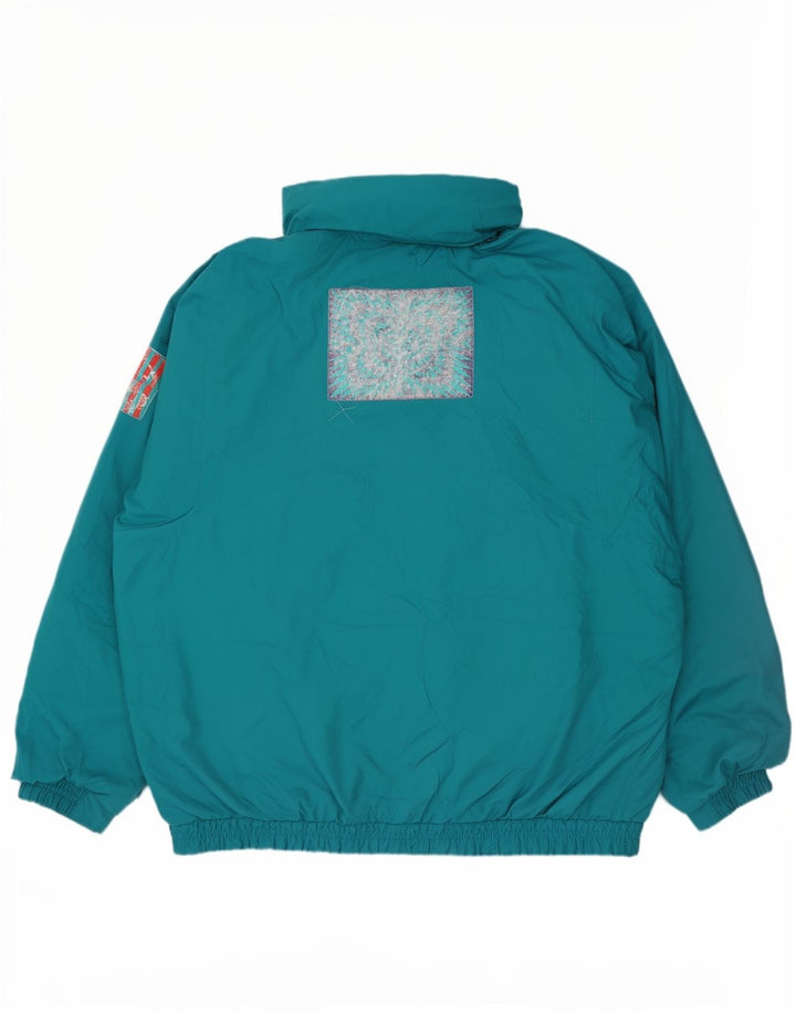 Sergio Tacchini Mens Padded Ski Jacket UK 42 XL Green Polyester