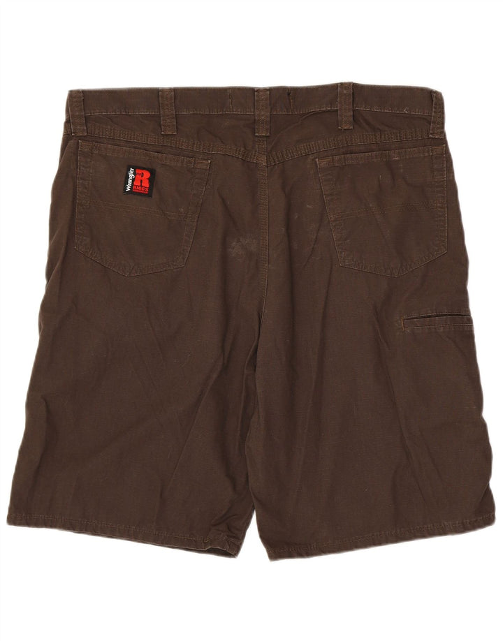 Wrangler Mens Cargo Shorts W38 XL Brown Cotton