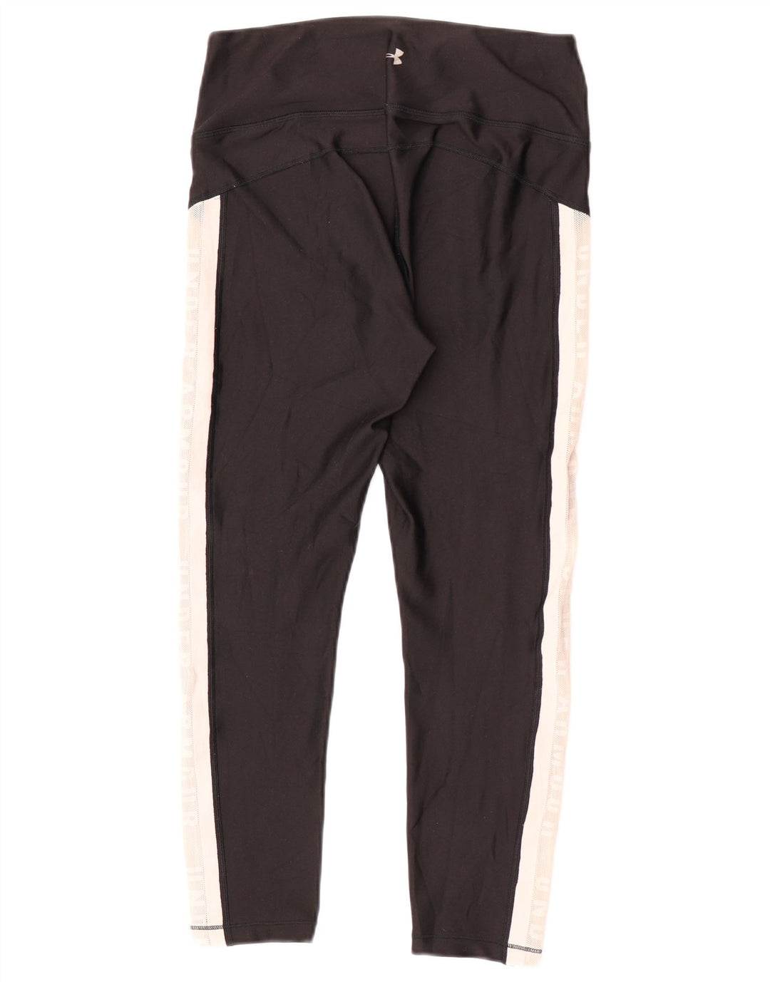 Under Armour Womens Graphic Capri Leggings UK 12 Medium Black Colourblock