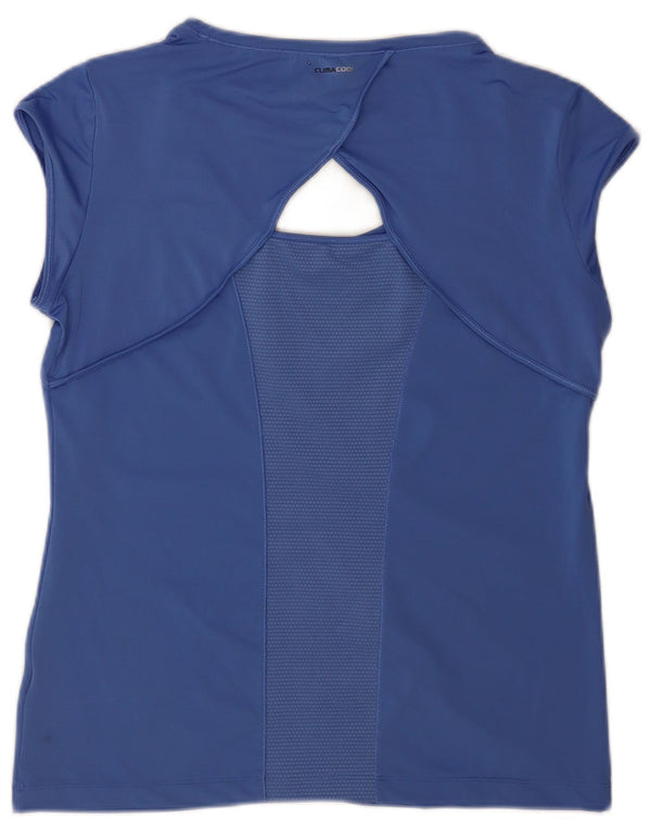 Adidas Womens Climacool T-Shirt Top UK 22 XL Blue Sports