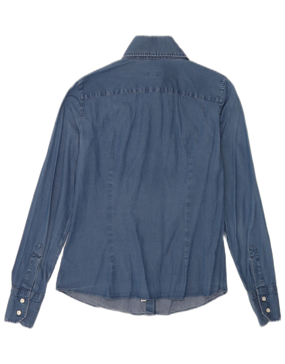 Barba Womens Denim Shirt IT 42 Medium Blue Cotton