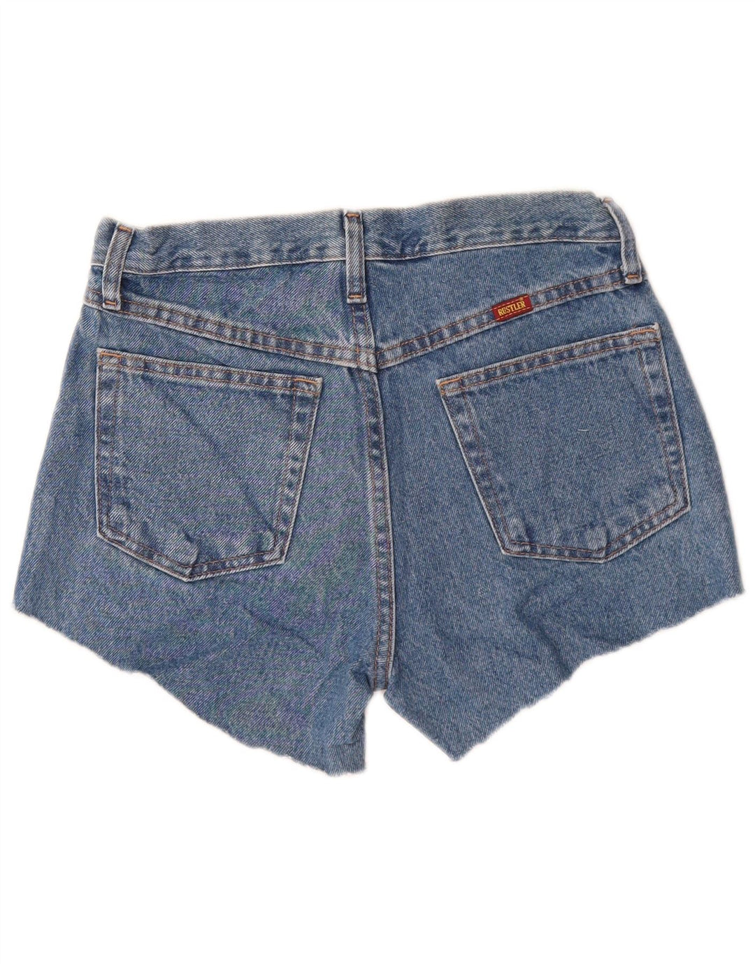 RUSTLER Womens Denim Shorts W29 Medium Blue Cotton