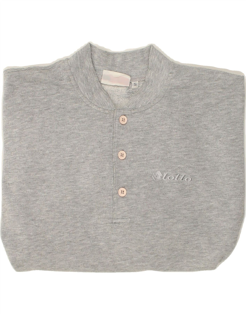 LOTTO Mens Sweatshirt Jumper Small Grey | Vintage Lotto | Thrift | Second-Hand Lotto | Used Clothing | Messina Hembry 