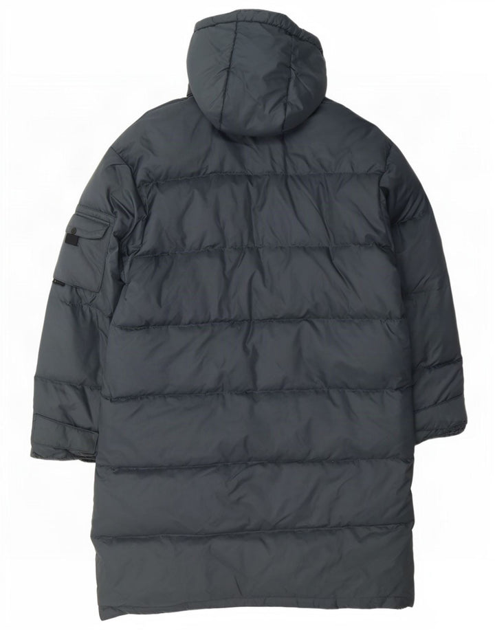 Diadora Mens Hooded Padded Coat UK 40 Large Navy Blue Polyamide
