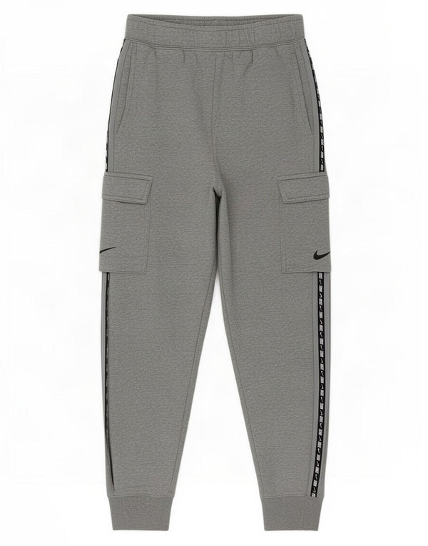 Nike Mens Graphic Cargo Tracksuit Trousers Joggers XS Grey Cotton