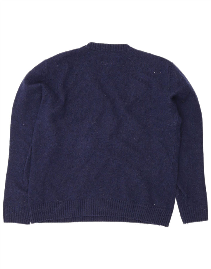 Levi's Womens Standard Fit Crew Neck Jumper Sweater UK 14 Medium Navy Blue