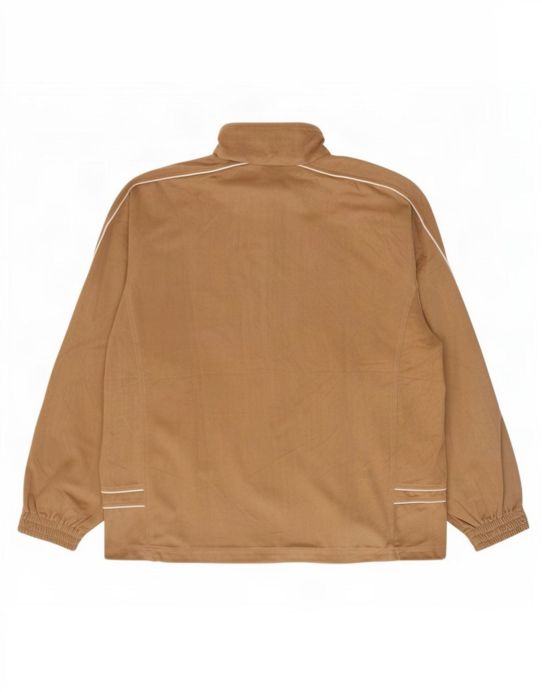 Diadora Mens Velour Tracksuit Top Jacket IT 56 2XL Beige Polyester