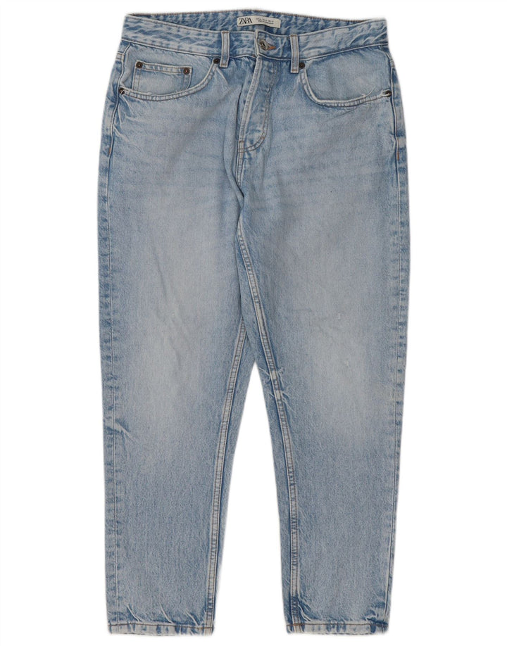 ZARA Mens Slim Jeans EU 42 Large W32 L25 Blue Cotton