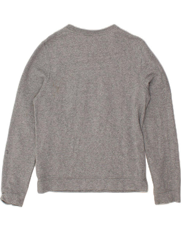 NIKE Boys Graphic Sweatshirt Jumper 13-14 Years XL Grey Cotton