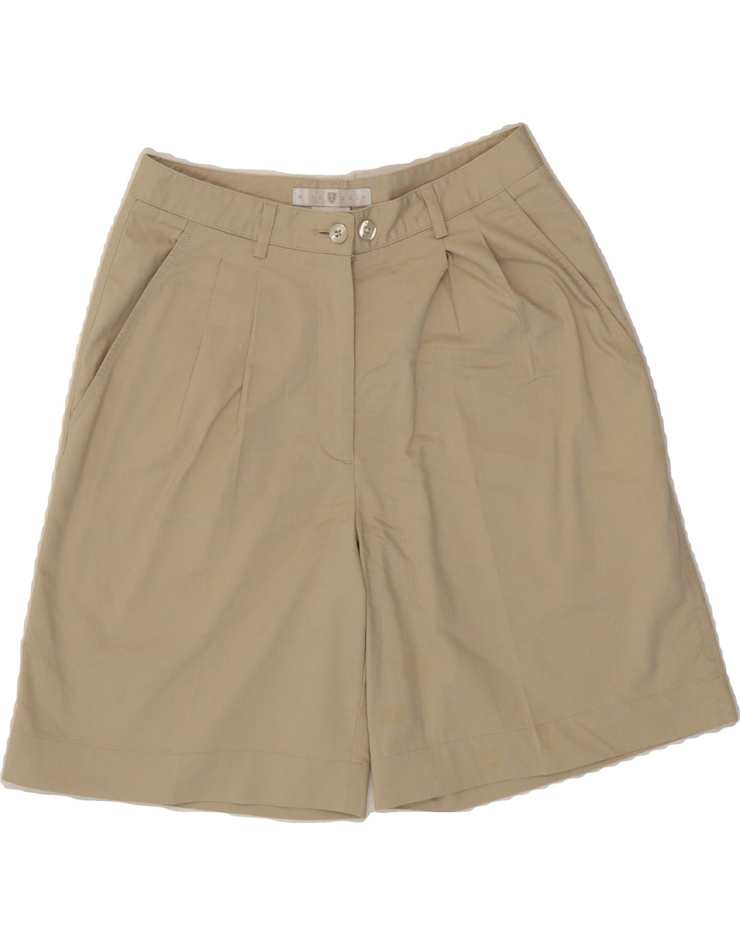 NIKE Womens Pegged Chino Shorts Small W27  Beige Cotton Vintage Nike and Second-Hand Nike from Messina Hembry 