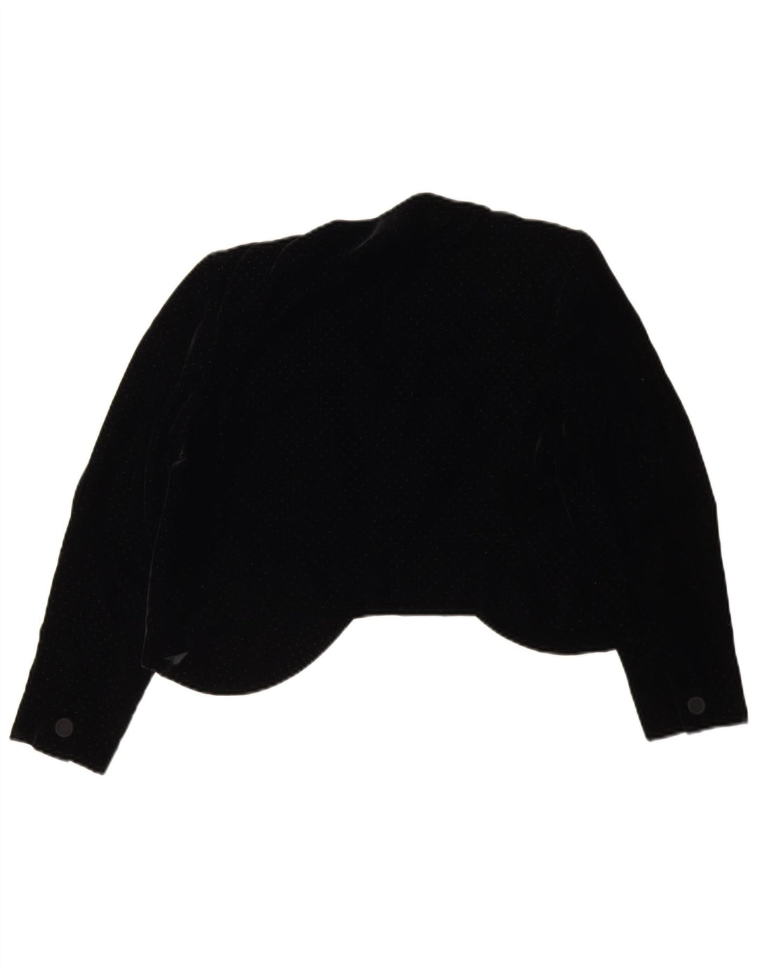 Vintage Womens Bolero Jacket UK 14 Medium Black Spotted