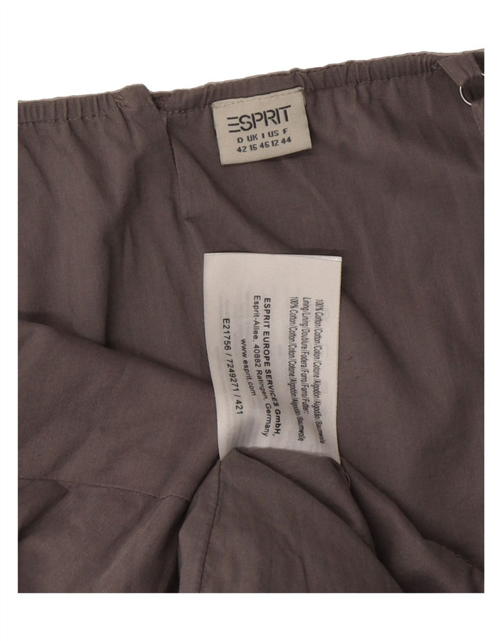 ESPRIT Womens Slip Dress UK 16 Large Grey Cotton Vintage Esprit and Second-Hand Esprit from Messina Hembry 