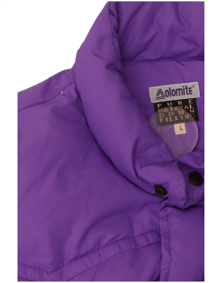 Dolomite Womens Padded Gilet UK 16 Large Purple