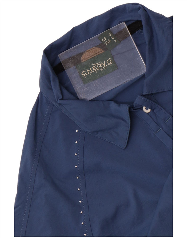 Chervo Womens Polo shirt UK 8 Small Blue