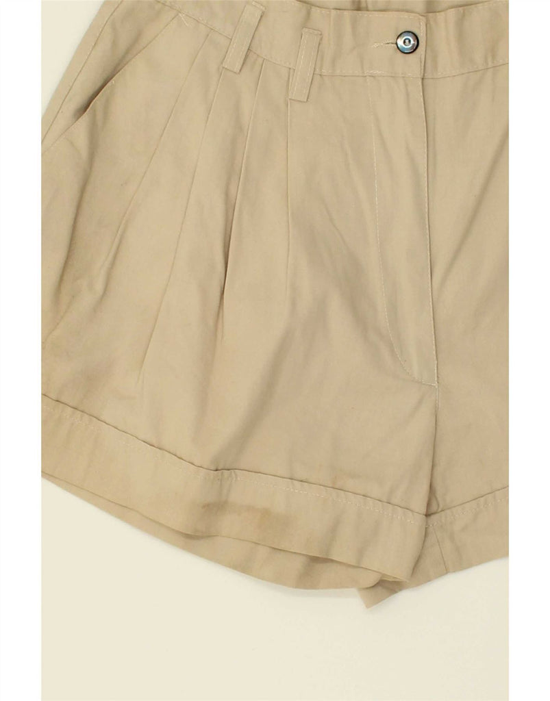 VINTAGE Womens Pegged Casual Shorts W28 Medium Beige Vintage Vintage and Second-Hand Vintage from Messina Hembry 