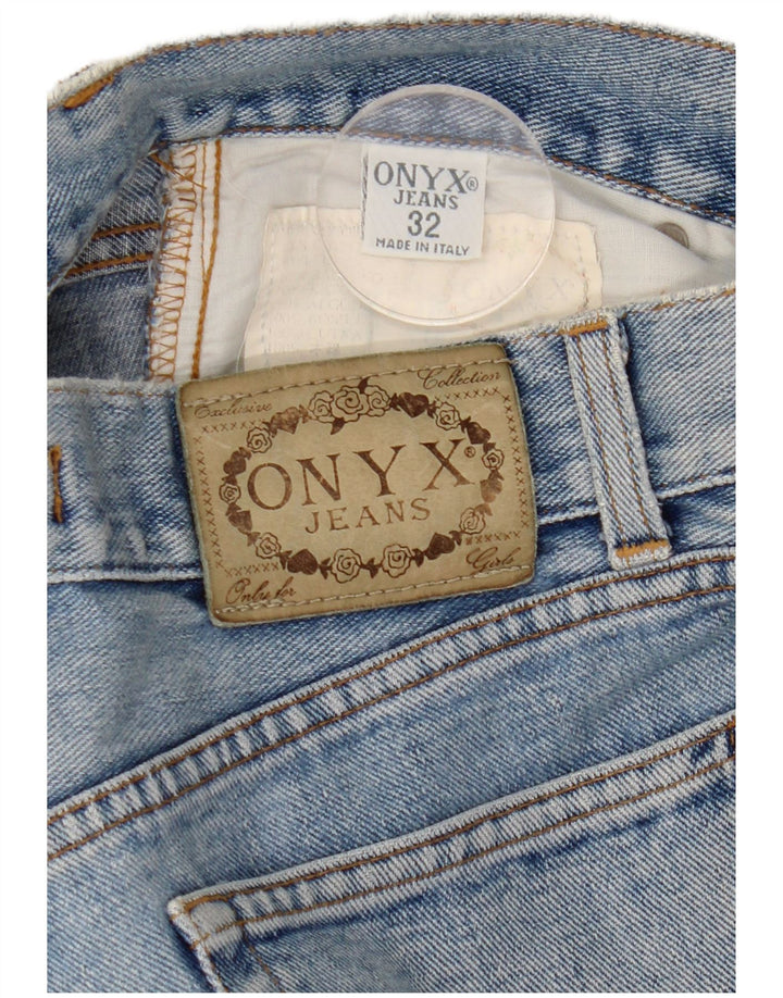 Onyx Womens Tapered Jeans W32 L29 Blue Cotton