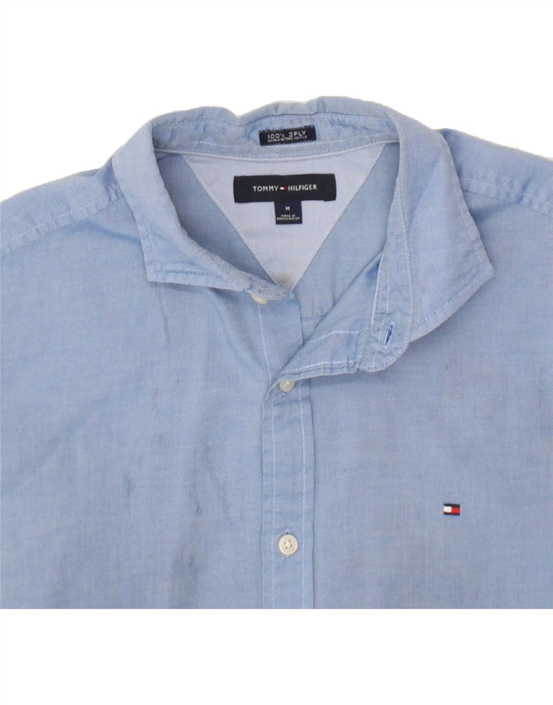 TOMMY HILFIGER Mens Shirt Medium Blue | Vintage Tommy Hilfiger | Thrift | Second-Hand Tommy Hilfiger | Used Clothing | Messina Hembry 