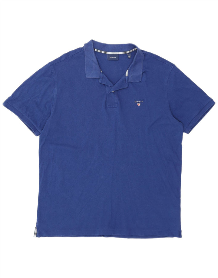 Gant Mens Polo Shirt XL Blue Cotton