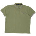 Gant Mens Polo Shirt 2XL Green Striped Cotton